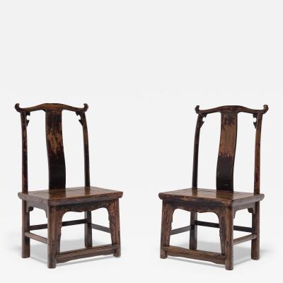 Pair of Yokeback Childrens Chairs