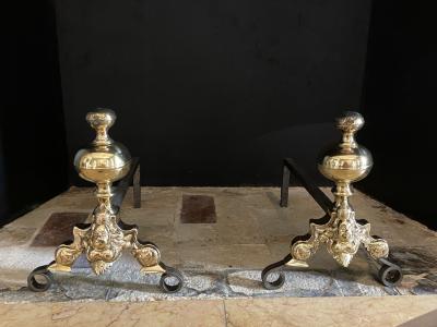Pair of andirons
