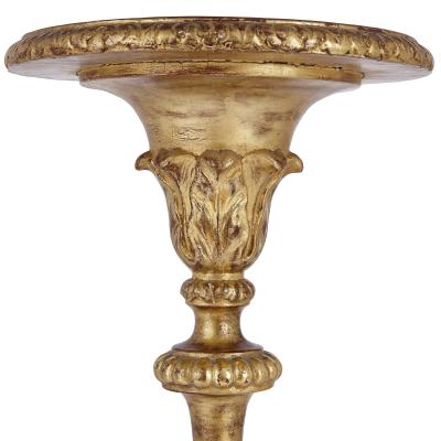 Pair of antique French giltwood torch re stands