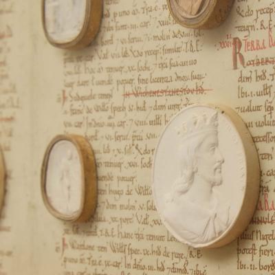 Pair of antique framed Italian Grand Tour plaster intaglios