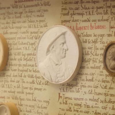 Pair of antique framed Italian Grand Tour plaster intaglios