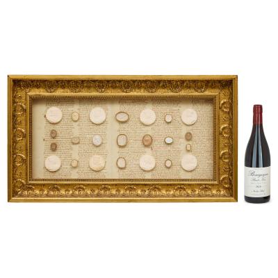 Pair of antique framed Italian Grand Tour plaster intaglios