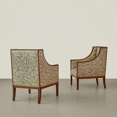 Pair of armchairs probably produced in Sweden early 20th century