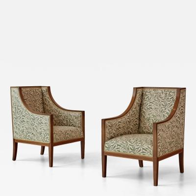 Pair of armchairs probably produced in Sweden early 20th century