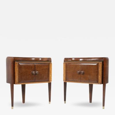 Pair of bed Side Tables by La Permanente Mobili Cant Italy 1950s