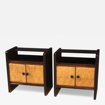 Pair of bedside tables in Art Deco style