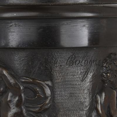 Pair of bronze sculptures of Mercury and Fortuna