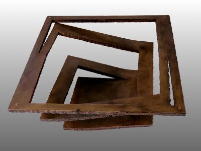 Pair of brutalist coffee tables France 1970