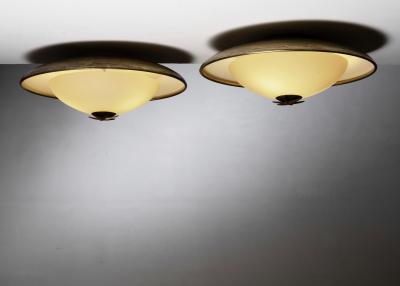 Pair of ceiling lamps