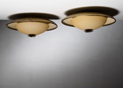 Pair of ceiling lamps