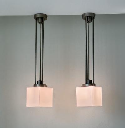 Pair of ceiling lights likely produced in the Netherlands