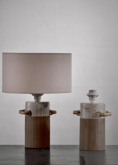 Pair of ceramic table lamps