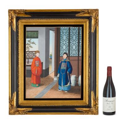 Pair of early 19th century Chinese export watercolour paintings