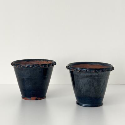 Pair of flower pots United States 19th century