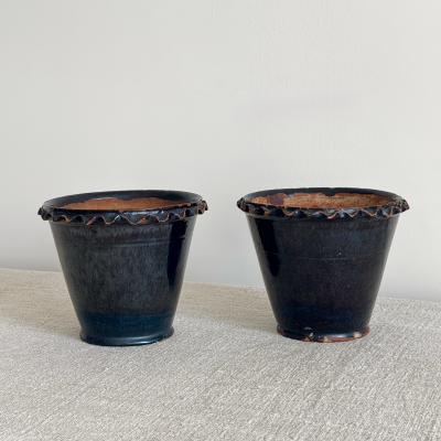 Pair of flower pots United States 19th century