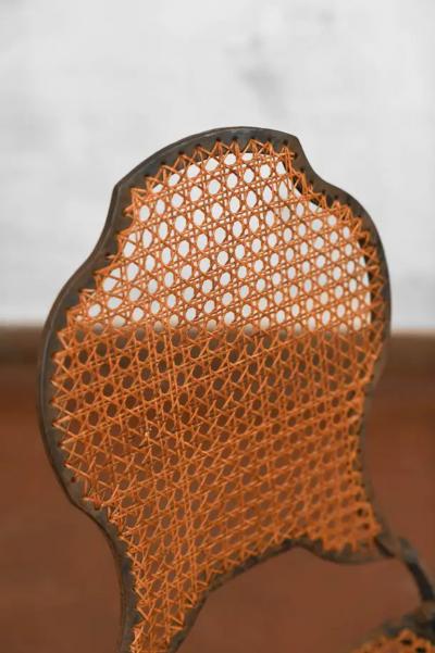 Pair of folding iron chairs early 20th Century