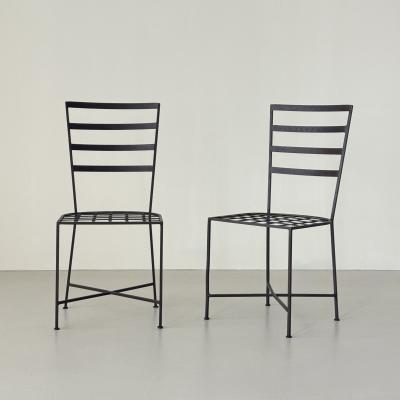 Pair of garden chairs mid 20th century