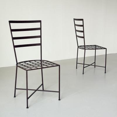 Pair of garden chairs mid 20th century