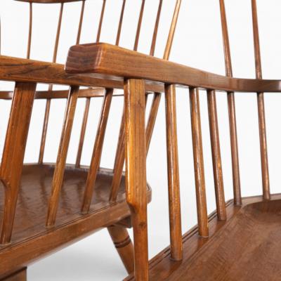 Pair of handmade Windsor lounge chairs England circa 1960