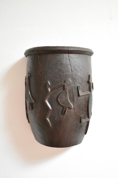 Pair of important wooden carved wall sconces 1960s 