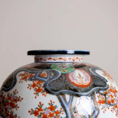 Pair of large Imari Porcelain Vases Japan Late 19th Century