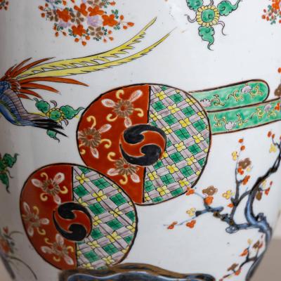 Pair of large Imari Porcelain Vases Japan Late 19th Century