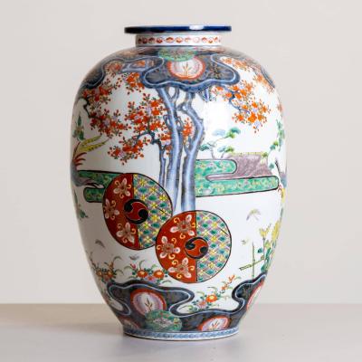 Pair of large Imari Porcelain Vases Japan Late 19th Century