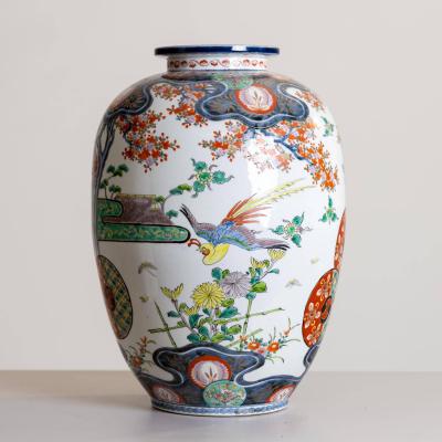 Pair of large Imari Porcelain Vases Japan Late 19th Century