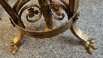 Pair of large brass church candelabra France circa 1880