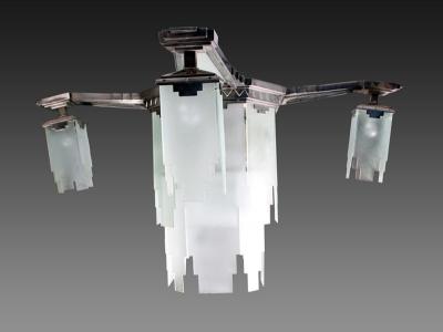 Pair of large ceiling lights Art Deco period