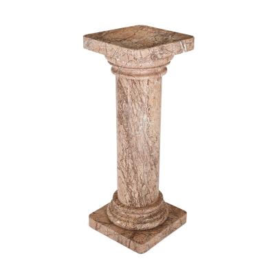 Pair of late 19th century French marble column pedestals