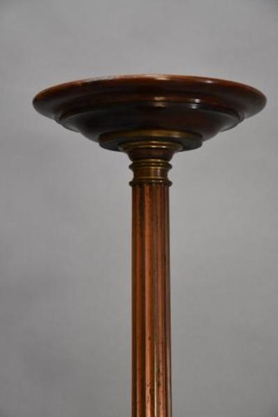 Pair of late 19thc Regency style bronze torcheres