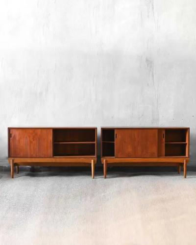 Pair of mid century scandinavian sideboards