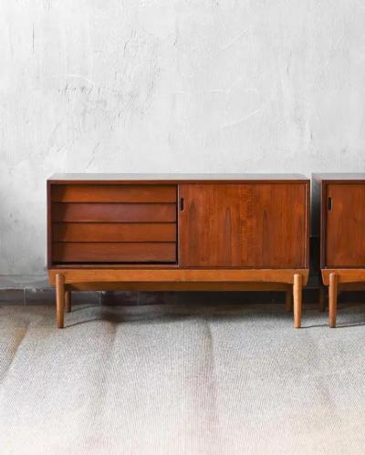 Pair of mid century scandinavian sideboards