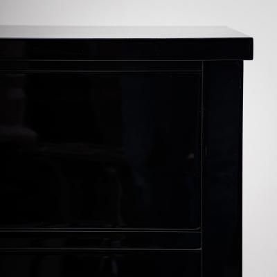 Pair of modern ebonized Commodes 21st Century