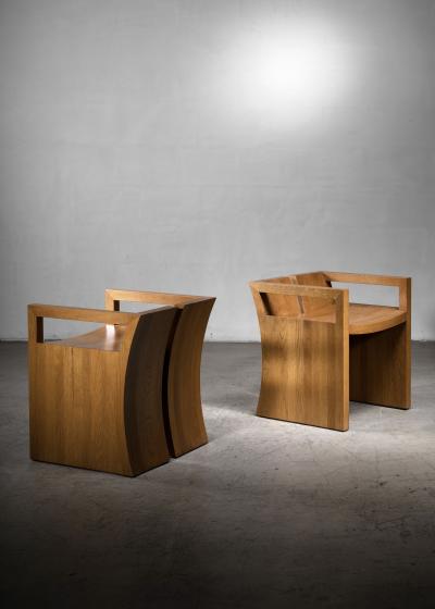 Pair of monastery chairs