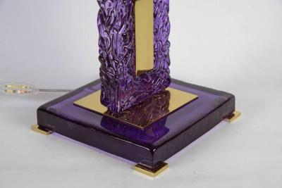 Pair of murano glass lamps