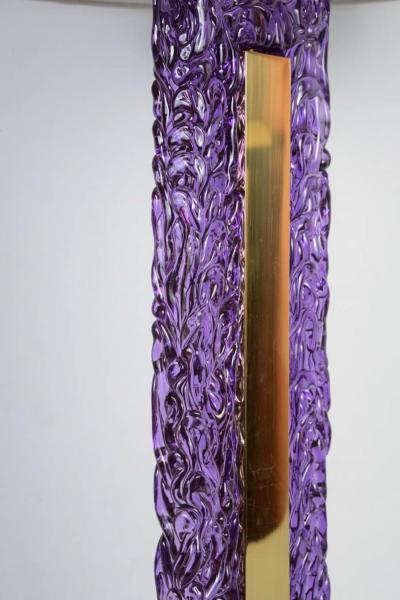 Pair of murano glass lamps