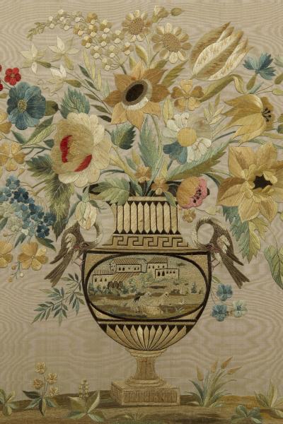 Pair of needlework panels in impressive original gilt carton pierre frames