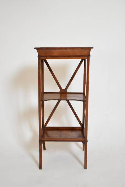 Pair of neoclassical mahogany bedside tables 1960s 