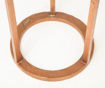 Pair of nesting tables with lacquered wood top