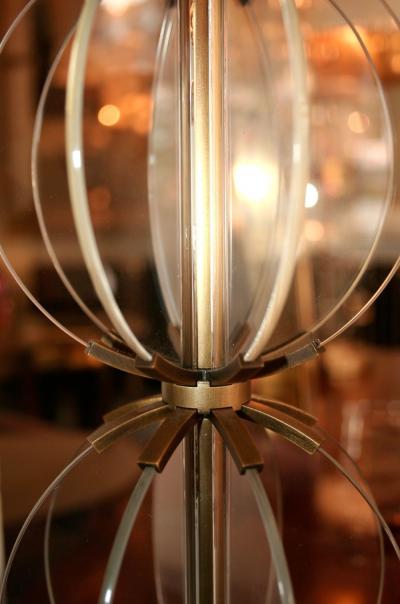Pair of orb lamps large 