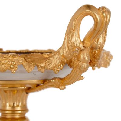 Pair of ormolu mounted Chinese porcelain tazze