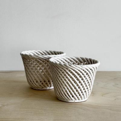 Pair of pots Europe mid 20th century