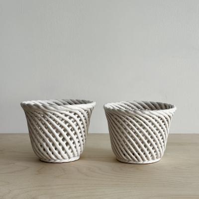 Pair of pots Europe mid 20th century