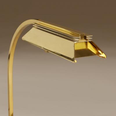 Pair of rare American 1970s Cassela brass desk lamps