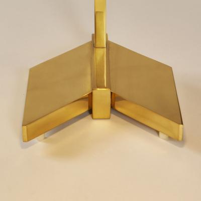 Pair of rare American 1970s Cassela brass desk lamps