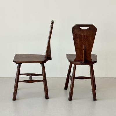 Pair of side chairs probably produced in the United States mid 20th century