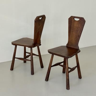 Pair of side chairs probably produced in the United States mid 20th century