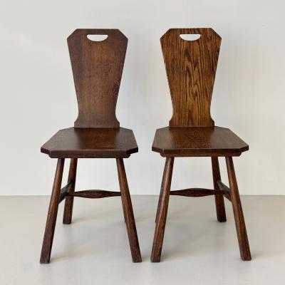 Pair of side chairs probably produced in the United States mid 20th century